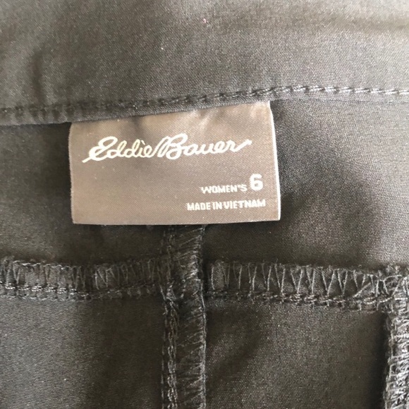 Eddie Bauer Adventurer Black Capri Pants Size 6 - Picture 6 of 6